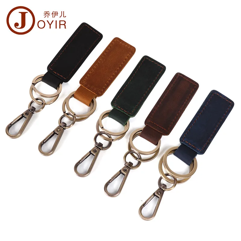 

Vintage Leather Keychain Key Accessories Fashion Classic New Vintage Leather Keychain Gift Wholesale Custom LOGO