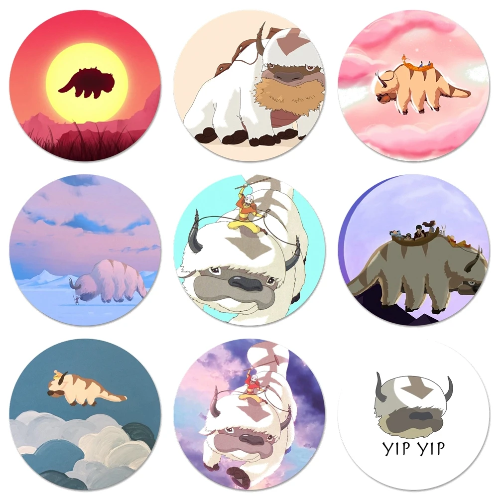 

Appa Ип Аватар значок брошь, заколка, аксессуары для одежды рюкзак украшения подарок 58 мм