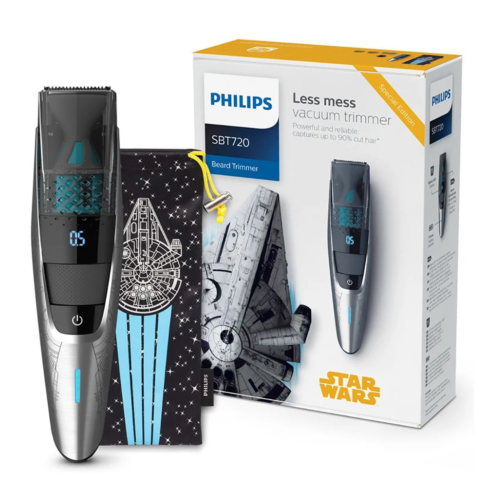 Philips Star Wars Special Edition вакуумный триммер для бороды SBT720/15 с полностью металлическими