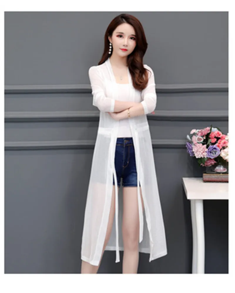 2019 корейская версия фонарь рукав весна осень длинный секционный свитер женский