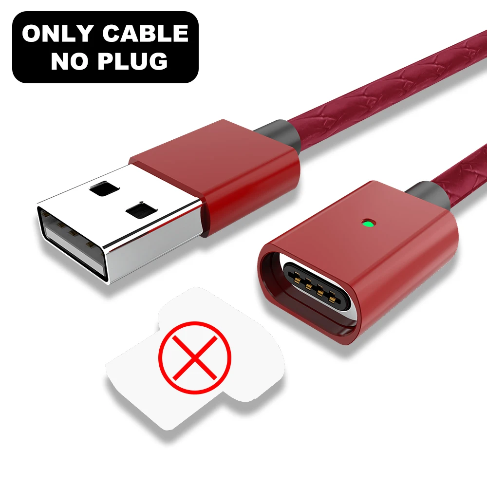 Only Red Cable Vanniso 1 м 2 м микро USB кабель Магнитный кабель для iphone 3A Быстрая зарядка usb type C мобильный телефон быстрое зарядное устройство магнитный кабель для передачи данных - Цвет: Only Red Cable