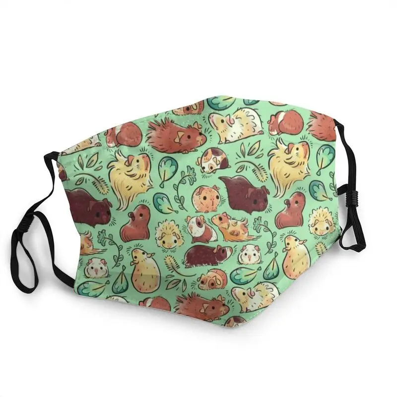 

Guinea Pig Huddle Breathable Mouth Face Mask Unisex Animal Mask Anti Haze Dustproof Protection Cover Respirator Muffle