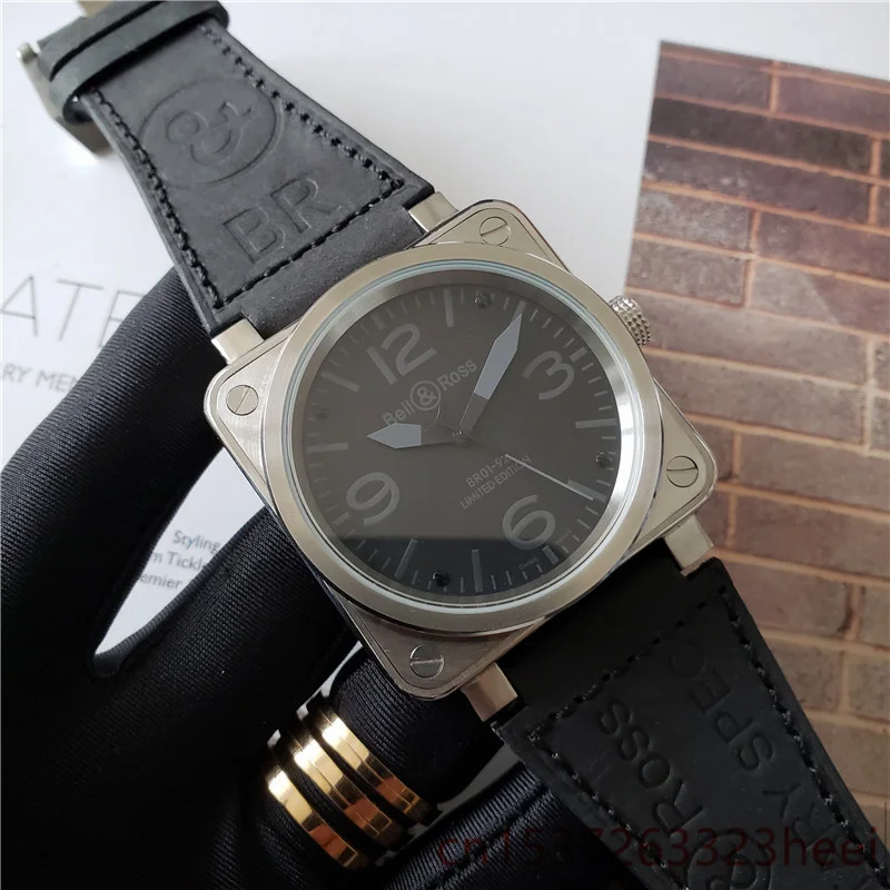 

Bell & Ross watch men's skeleton automatic mechanical AAA watch gold skeleton retro men's women watch quartz watch