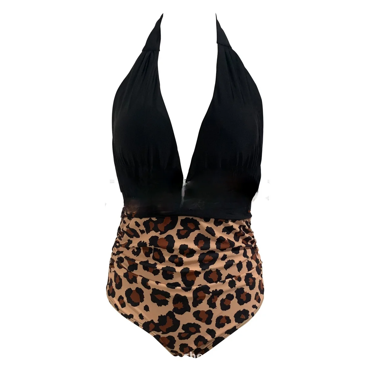 

2021 New Foreign Trade Swimsuits Europe and America One-piece Backless Sexy Color Matching Belly Bikini Women Bikini