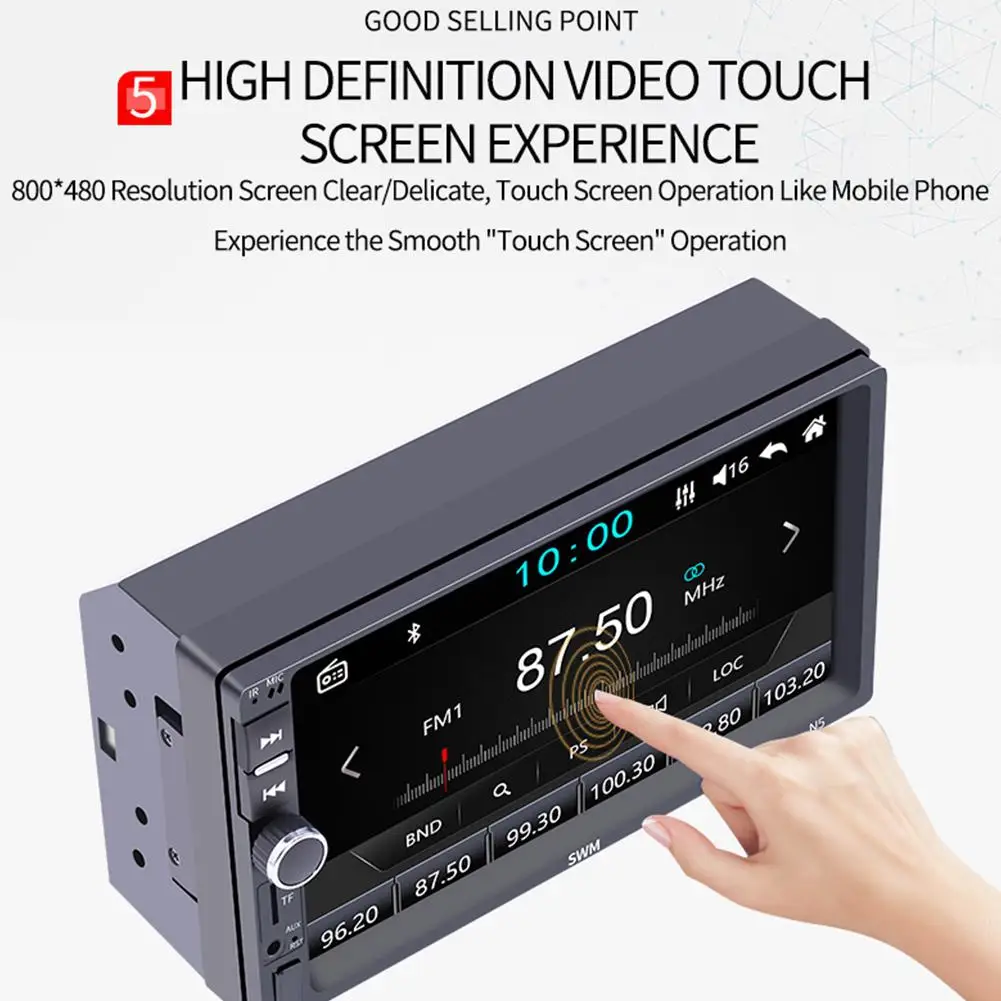 Dragonpad SWM-N5 Автомобильный Bluetooth MP5 плеер видео MP4 вставная карта Usb флеш-накопитель MP3