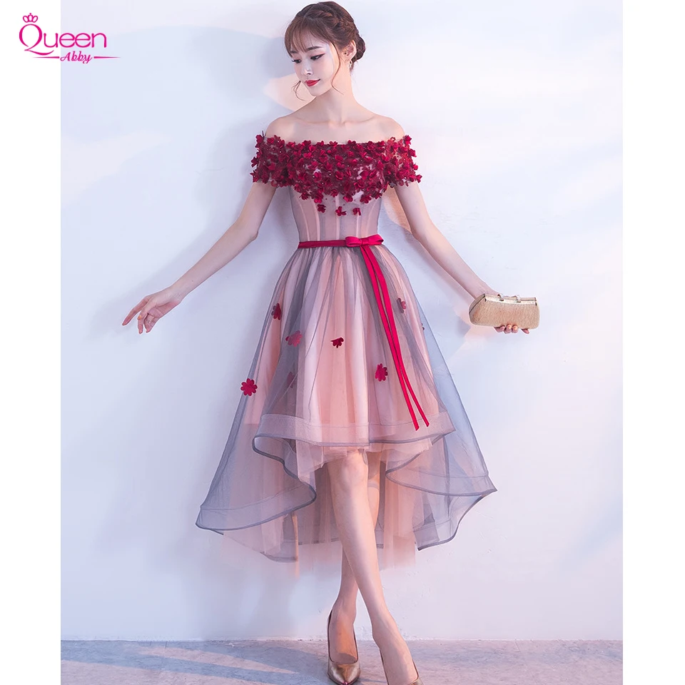 Вечерние платья для выпускного вечера ТРАПЕЦИЕВИДНОЕ асимметричное платье с