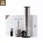 Электрический штопор Youpin Circle Joy из нержавеющей стали, мини-штопор для вина, умный набор для вина в подарок