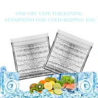 self sealing food storage bag aluminum foil insulated bags thermal cooler keep camping picnic hot cold pouch