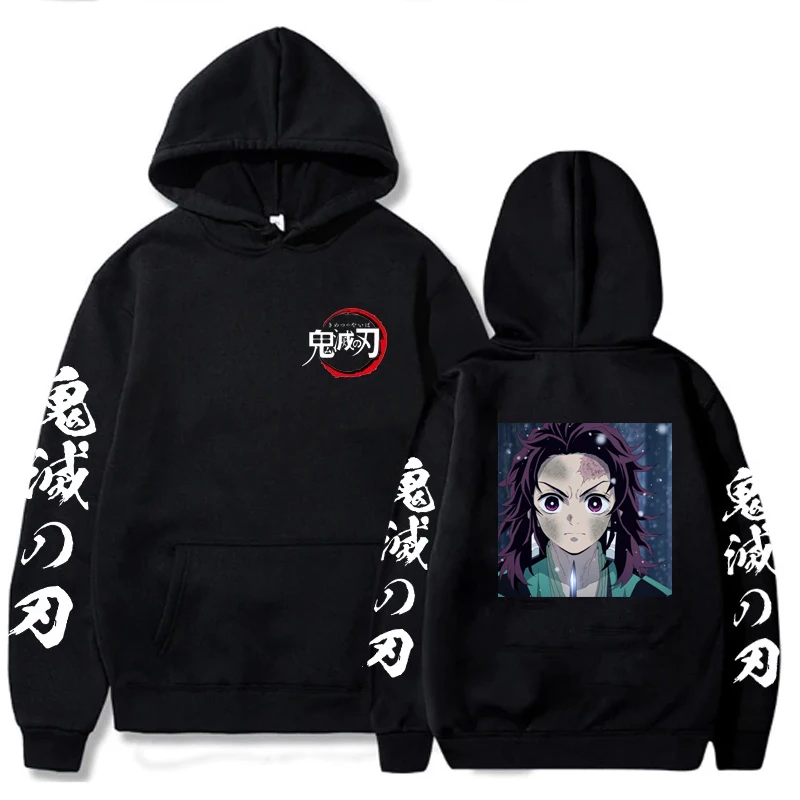 

Hot Anime Demon Slayer Printed Hoodies Men / Women Sweatshirts Long Sleeves Pullover Unisex Hip Hop Sportwear Regular Hoody
