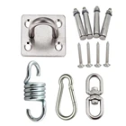 Воздушные вешалки с поворотным креплением, подвесные крючки для йоги, гамак, качели, подвесное кресло, мешок с песком, дырокол, нержавеющая сталь 304