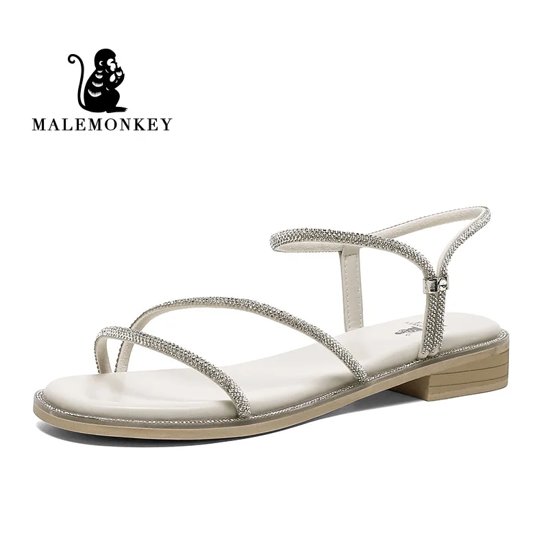 Confortável Respirável Moda Feminina Sandálias 2021 Primavera Outono Casual Desgastar-resistente Antiderrapante Feminino Bege