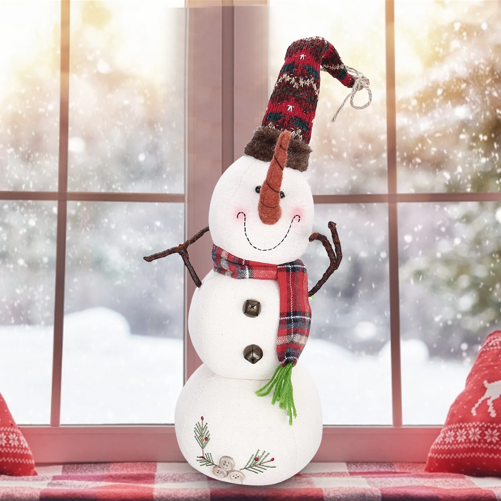 

Gags & Practical Jokes Christmas Family Decoration Cotton Lovely Dolls Snowman Ornaments Classic Parent Child Interactive