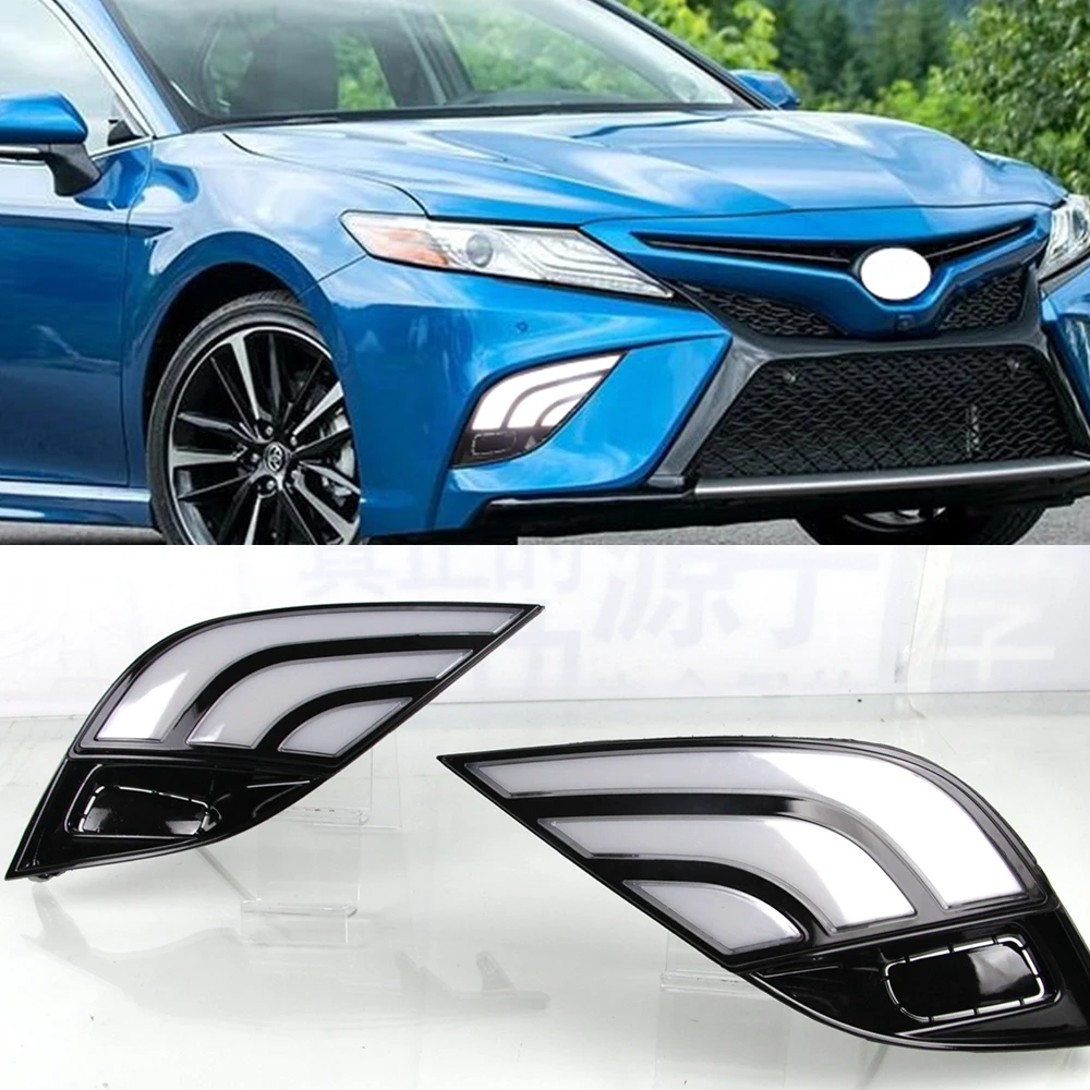 Автомобильный мигающий светодиодный светильник дневного света для Toyota Camry 2 шт.