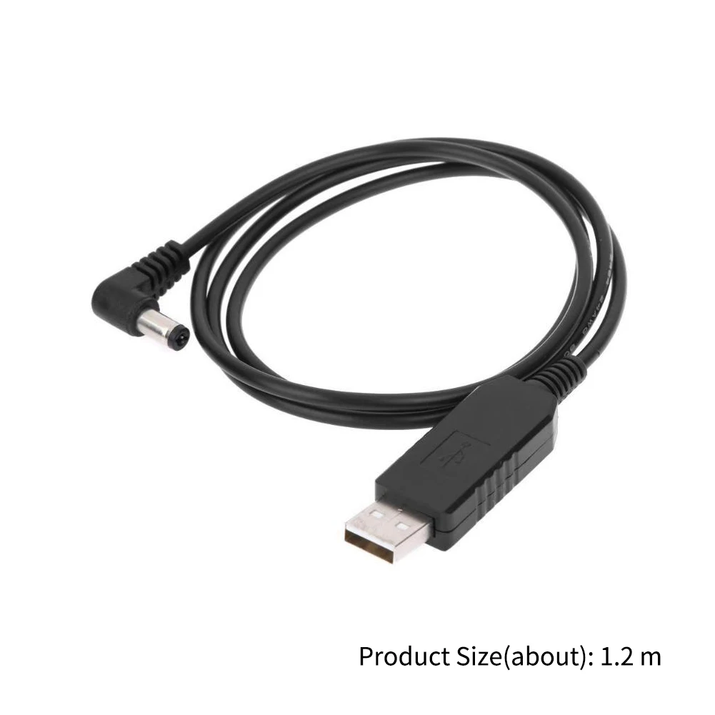

2pcs Radio Charging Cable Base Accessories Line Connection Adapter Walkie Talkie Portable Input Black USB Charger For Baofeng