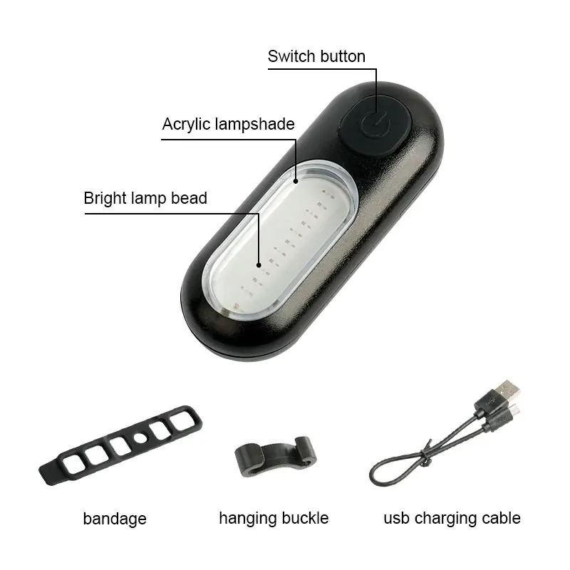 Водонепроницаемый возможность зарядки при помощи разъема USB хвост светильник COB