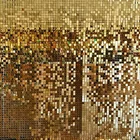 Блестящая Мерцающая панельная зеркальная брендовая металлическая Золотая свадебная Марка гостиница День рождения украшение для вечеринки искусство 30x30 см 3d Наклейка на стену фон