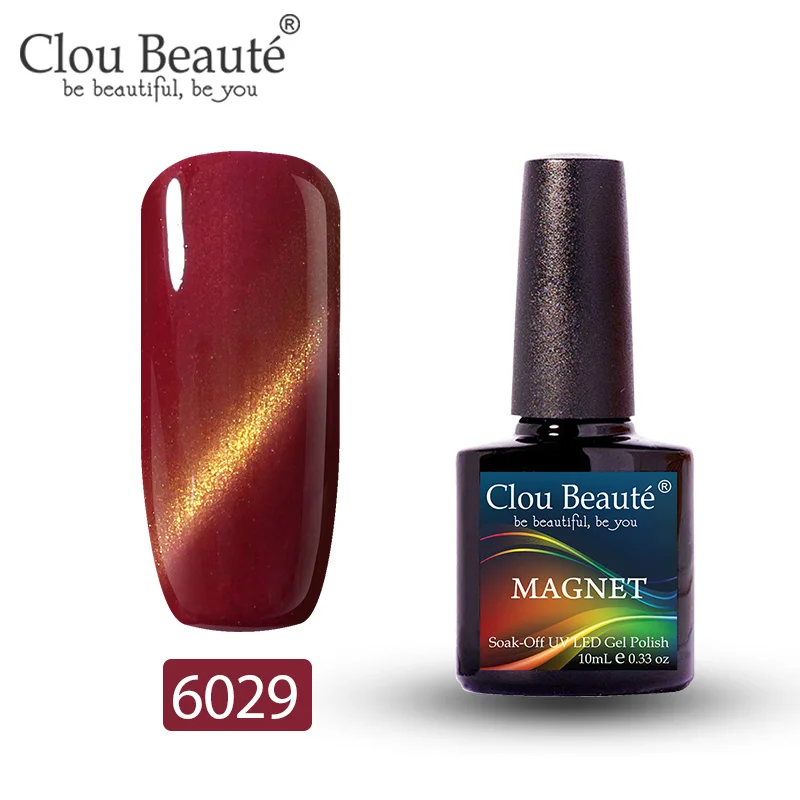6029 Clou Beaute Гель-лак для кошачьих глаз 46 цветов маникюрный Декор гель лак для ногтей отмачиваемый лак для ногтей 10 мл Полупостоянный лак для ногтей - Цвет: 6029