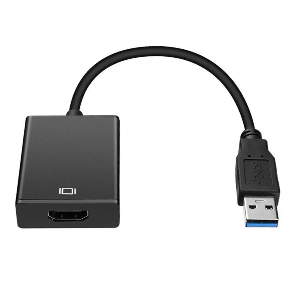Кабель-переходник с USB 3 0 на HDMI-совместимый женским аудио-и видеоадаптером для