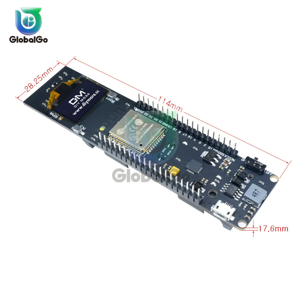 0 96 дюймовый oled модуль ESP32 ESP 32 ESP8266 CP2102 wifi дисплей SPI Коммуникационный для arduino 18650