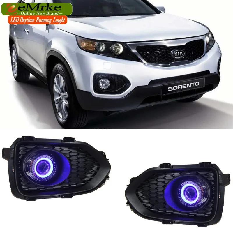 EEMRKE светодиодный Габаритные огни для Kia Sorento R 2011 2014 XM Ангельские глазки | Отзывы и видеообзор