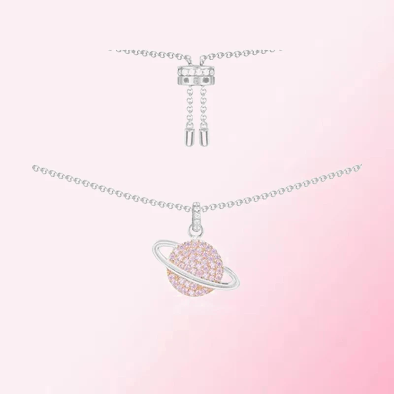 

1:1 Make 925 Sterling Silver Customized Planet Shape Unique And Personalized Exquisite Necklace