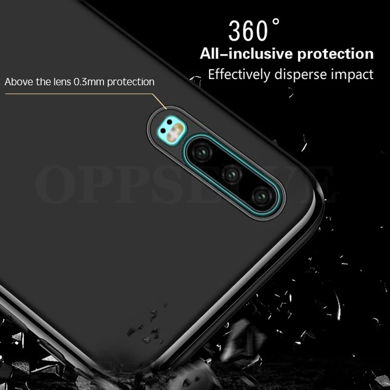 

Ultra-thin Soft for Huawei Magnetic Phone Case For Huawei P40 P30 Pro Lite Mate 30 TPU Shockproof Protection Magnet Phone Cover