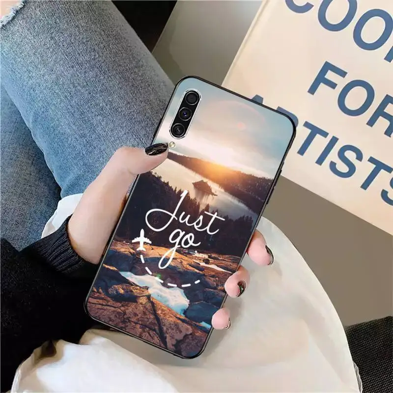 

Travel mountain sea beach quotes Phone Cases For Samsung galaxy S 9 10 20 A 10 21 30 31 40 50 51 71 s note 20 j 4 2018 plus