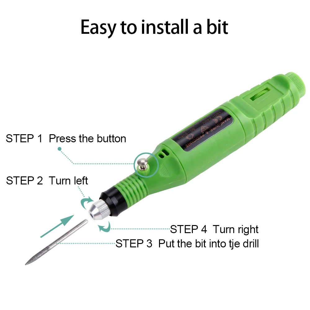 Аппарат для маникюра и педикюра Электрический 1 комплект | Красота здоровье