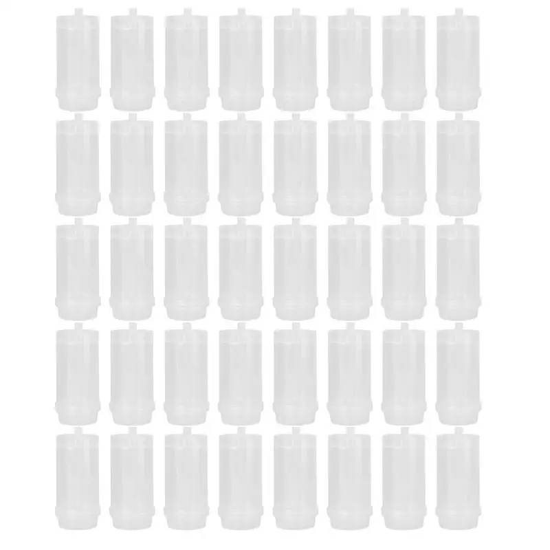 

40pcs Pushable Cake Holders Diy Push Cake Mold Cylinder Shaped Cake Pusher Push Pops Plastic Containers with Lids
