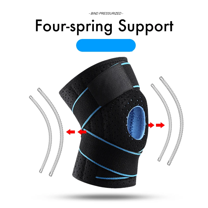 Наколенники дышащие Нескользящие протектор для колена пружинный усилитель