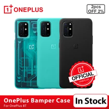 100% Original OnePlus 8T Case Sandstone Karbon Bamper Case Protective Case 3D Tempered Glass Screen Protector For OnePlus 8T 8 T