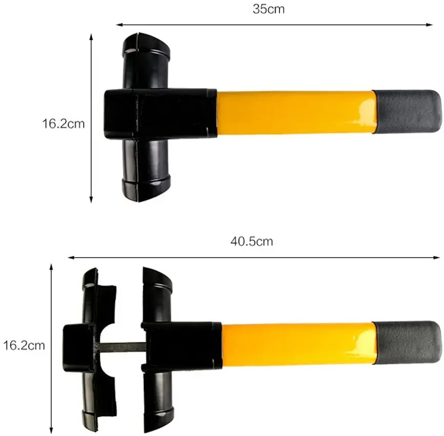 

Universal Security Anti Theft Heavy Duty Van Car Suvs Rotary Steering Wheel Lock With Crescent Keys Parking Equipment