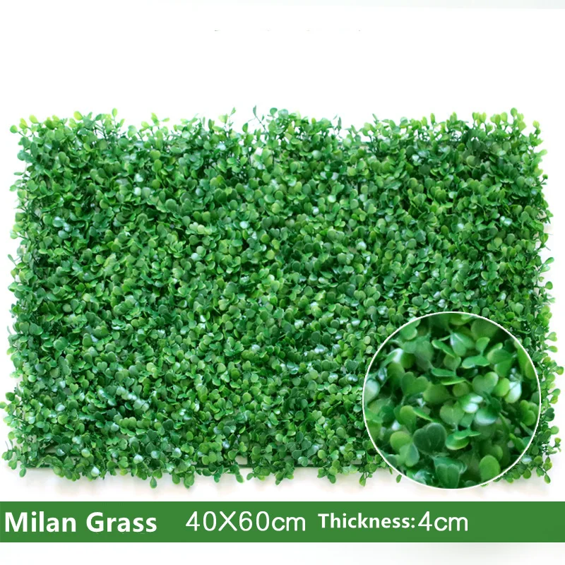 

Artificial Plant Wall Panels 40*60cm Faux Privacy Fence Screen Fake Grass Wall Hedge Panels for Home Backdrop Garden Wall Decor