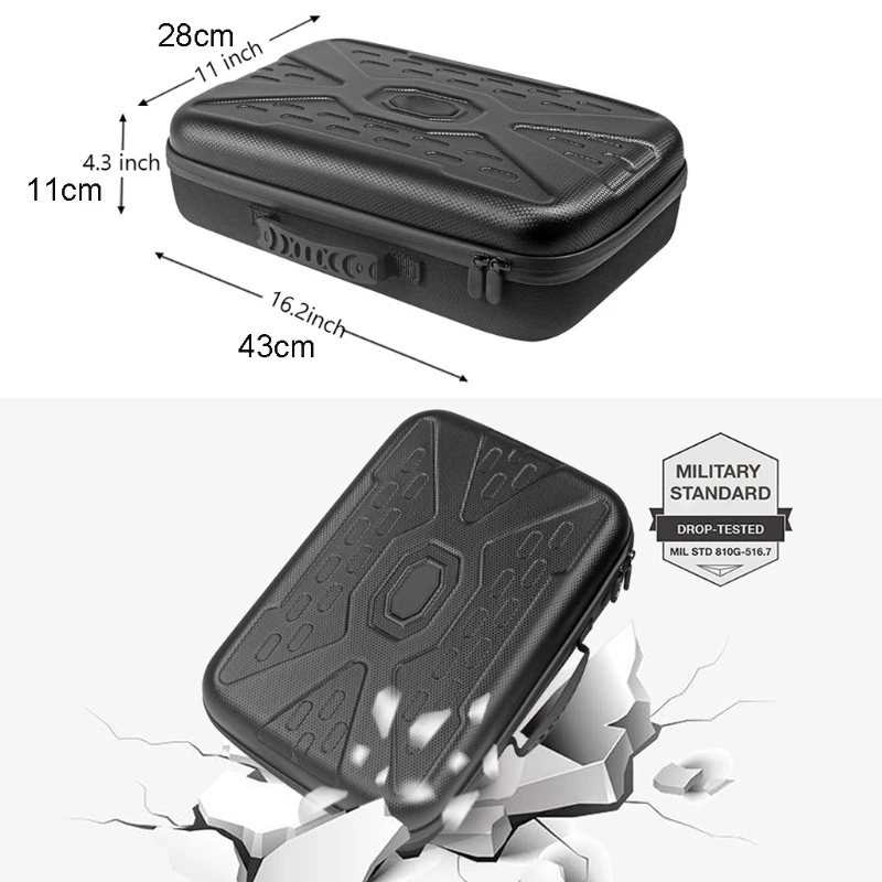 

Universal 3in1 Remote Control Headset Storage Bag + 2x Gamepad Case + Host DustProof Cover Kit for Play-station 5 PS5 Console