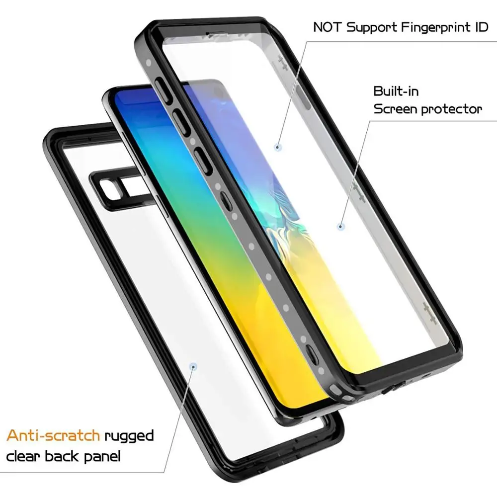 Для Samsung S10Plus S10 5G водонепроницаемый чехол 360 Защита IP68 Note9 Galaxy Note 9 для S9 Etui S10e