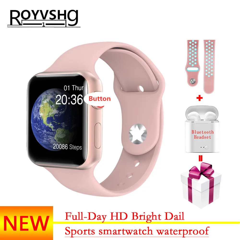 SmartWatch V6 Heart Rate Monitor waterproof Smart watch women man for IOS Apple iPhone Android phone PK watch 5 IWO 11/12 P68/70