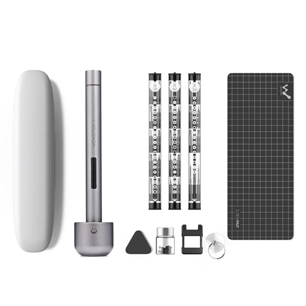 rechargeable Wowstick 1F Pro мини электрическая отвертка перезаряжаемая Беспроводная шуруповерт с светодиодный светильник литиевая батарея - Цвет: rechargeable