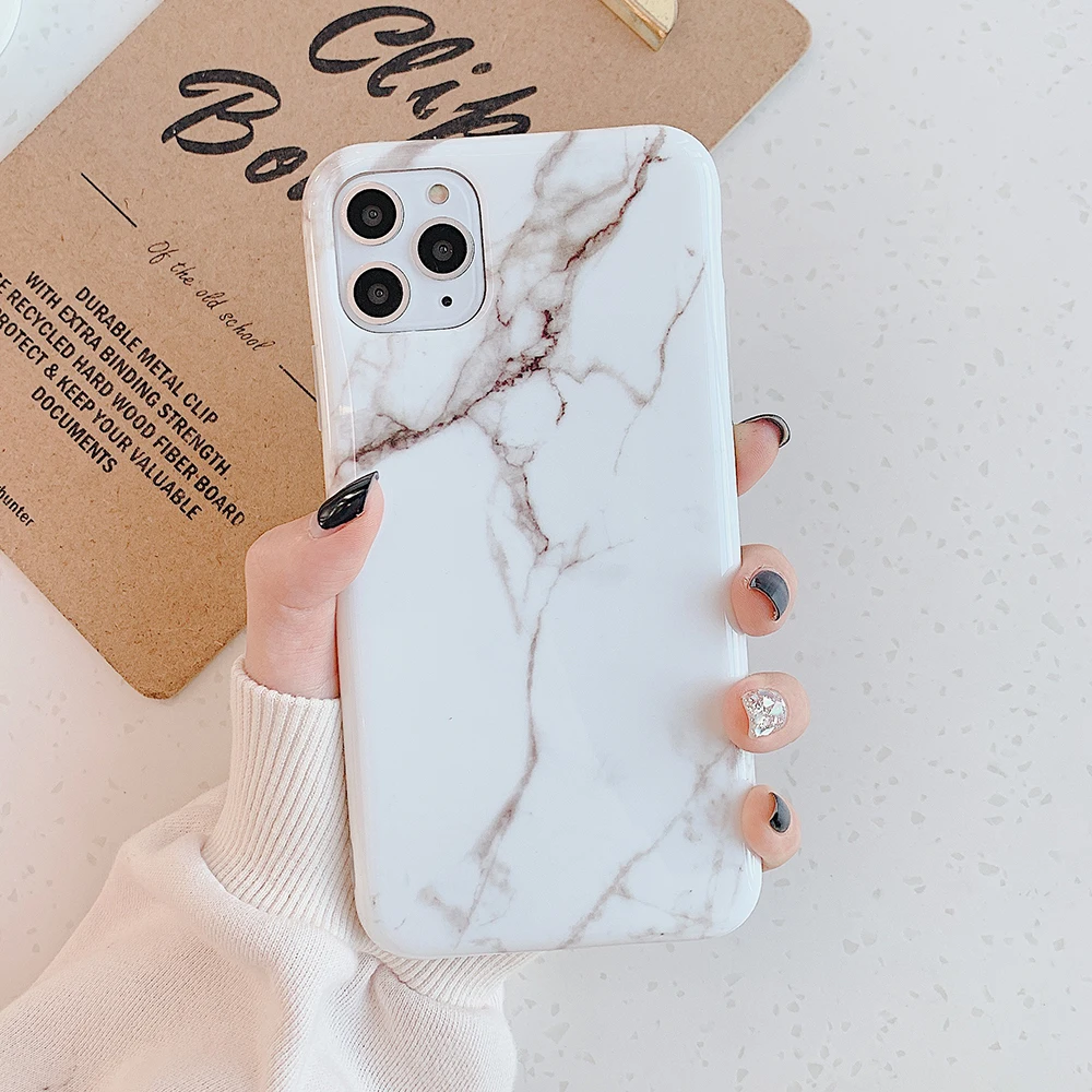 LOVECOM Retro Classic Marble Phone Case For iPhone 11 Pro Max XR XS 7 8 6 6s Plus X Glossy Soft IMD Back Cover Cases | Мобильные