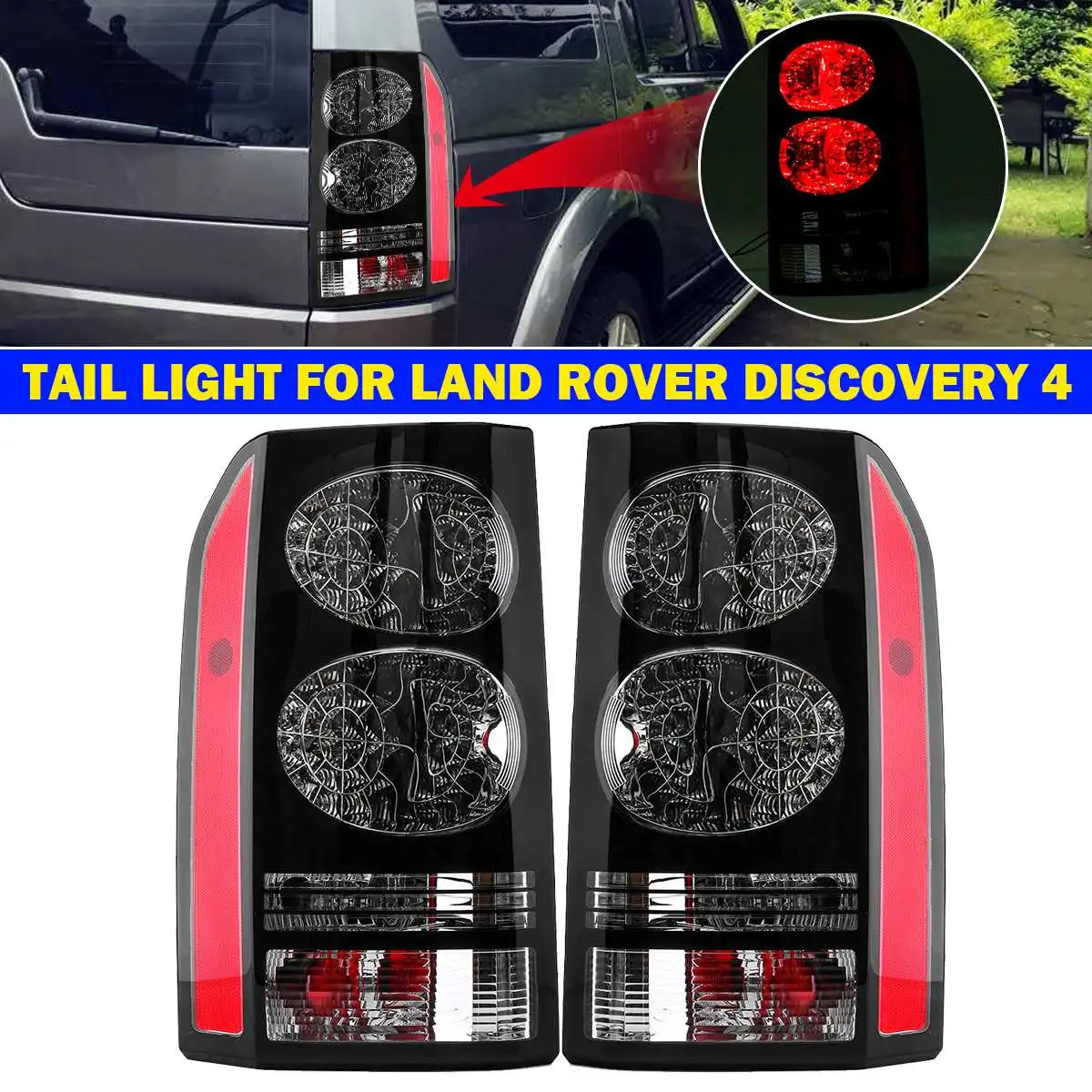 Для LAND ROVER DISCOVERY 3 & 4 2004 2014 1 пара светодиодный в светодиодсветильник задняя левая и