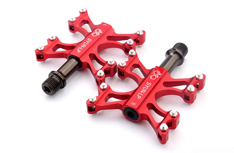 

SYUN 3 BEARINGS CNC alloy B062 light weight hollow tech mtb plat bicycle pedals