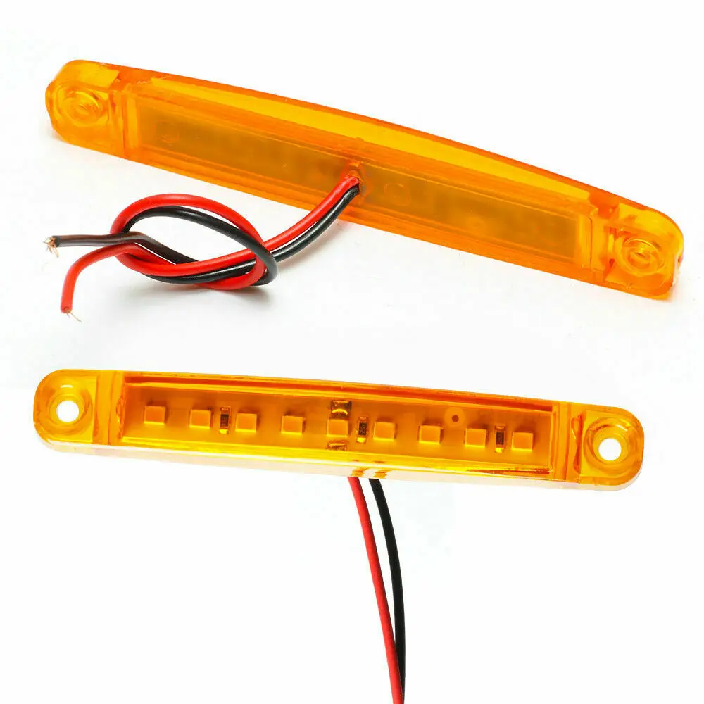 

W/ Screws Side Marker Lights Waterproof Clearance DC 12-24V Lamp Lorry