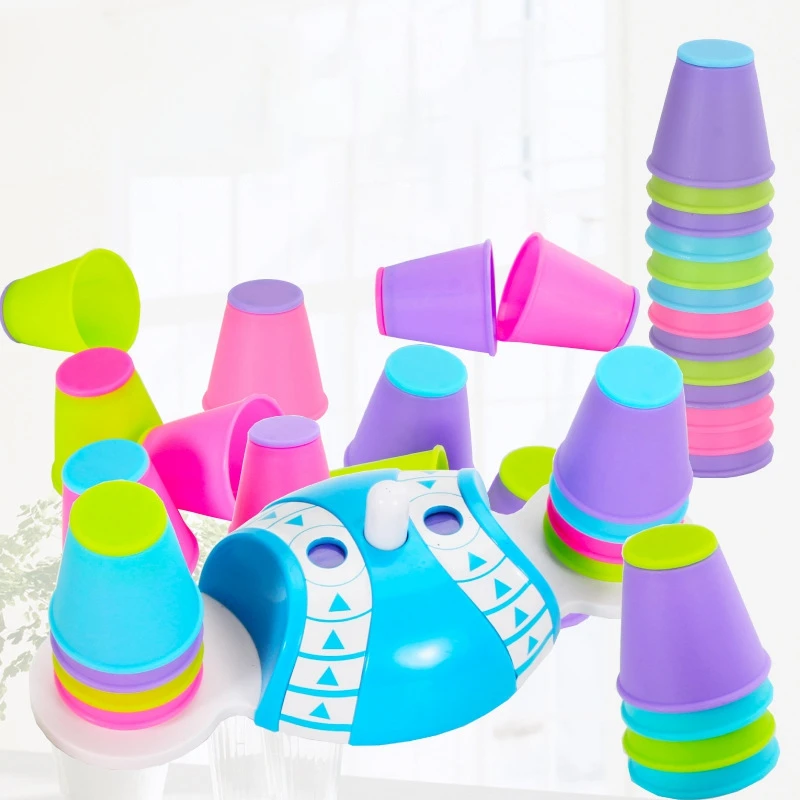 

Funny Stacking Cup Game Toy Sports Stacking Cups Board Games Toy Set Party Kid for Children