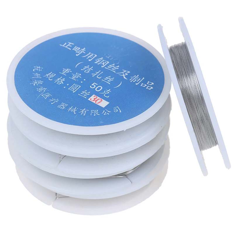 

1pc Teeth Care Dental Stainless Steel Wire 0.5/0.6/0.7/0.8/1.0mm For Orthodontic Teeth Surgical Instruments