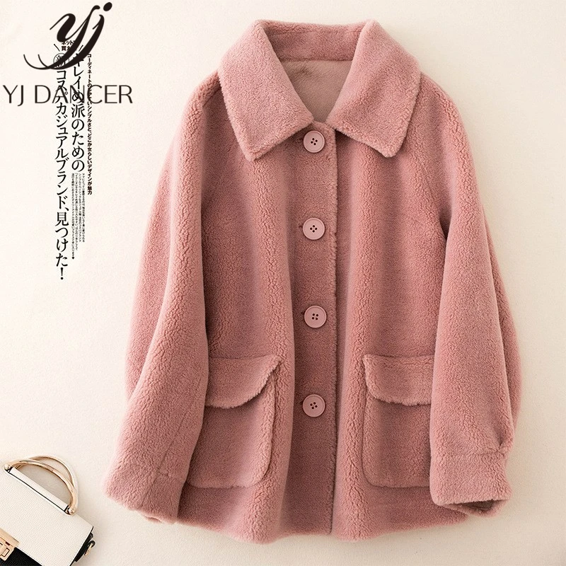 Специальная цена Повседневная Новинка 2019 пальто для стрижки овечьей шерсти