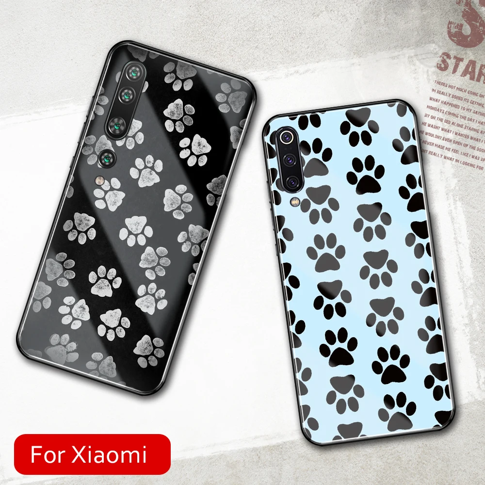 FinderCase для крышка xiaomi mi x 2 следы лап Жесткий задней панели из закаленного Стекло