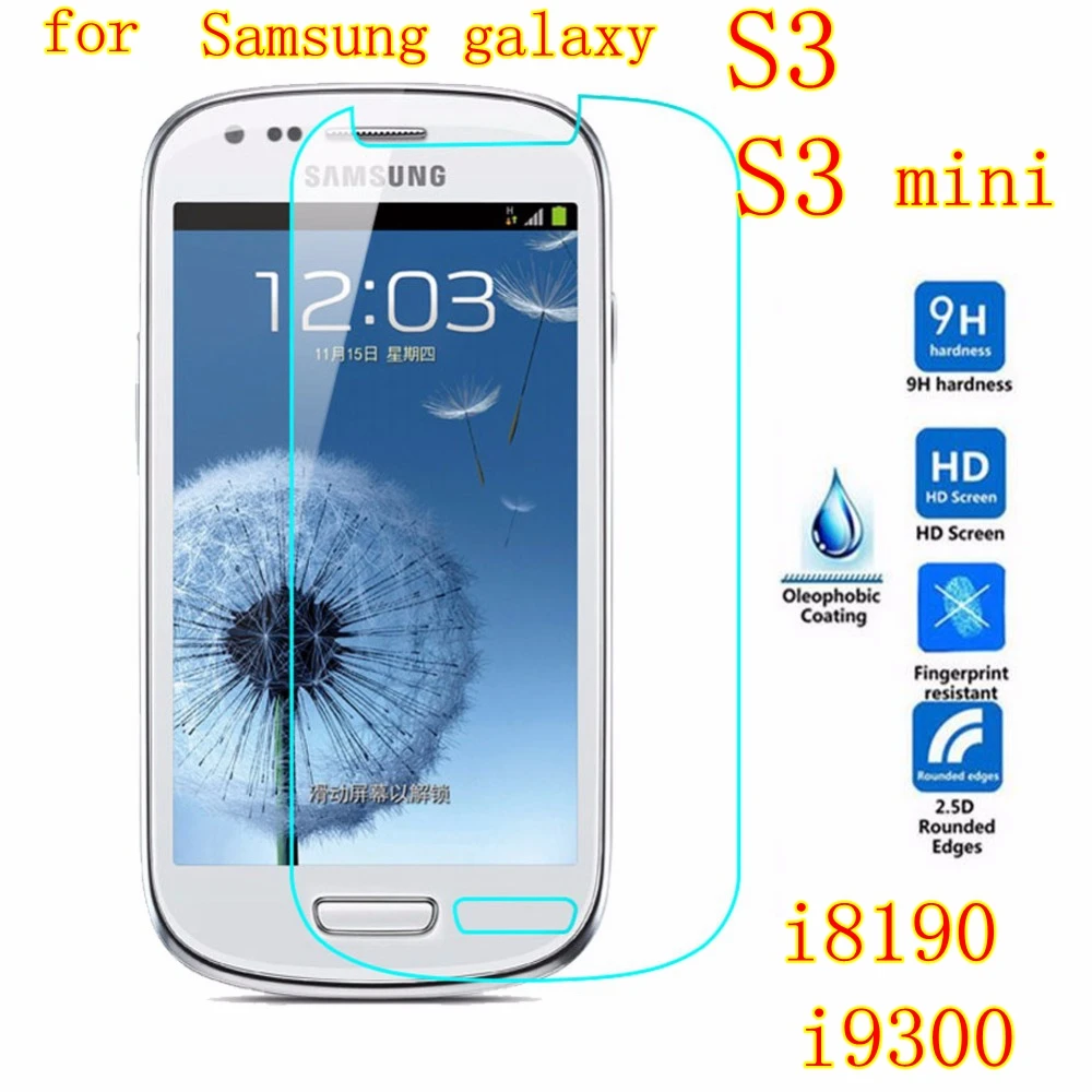 Закаленное стекло 9H для Samsung Galaxy S3 S 3 i8190 III mini case I8190N I9300 Neo i9301 защитная пленка