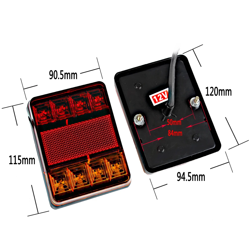 LEEPEE 8 светодиодный автомобиль хвост светильник задние фонари Тай s Аварийные огни