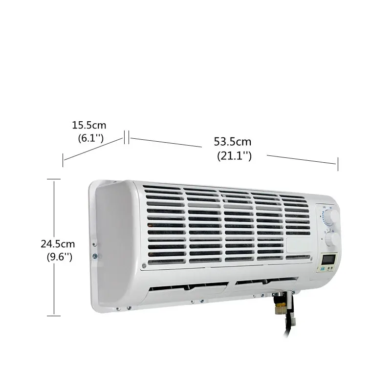 Универсальная настенная A/C кондиционер 12V 24V Системы климата для тяжелых грузовиков ван трактор экскаватор инженерный транспорт