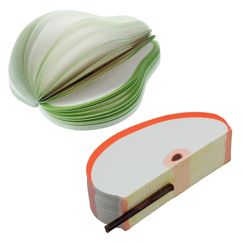 2 шт. Липкие заметки блокноты 140 листов Груша фрукты и красное