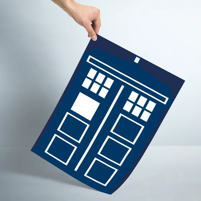 Nice Doctor Who Police Box Poster Silk Fabric Wall Art Print Painting Nature Decoration Pictures Modern Home Decor | Дом и сад
